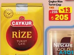 ÇAYKUR RİZE TURİST ÇAYI 1 KG ÇAY